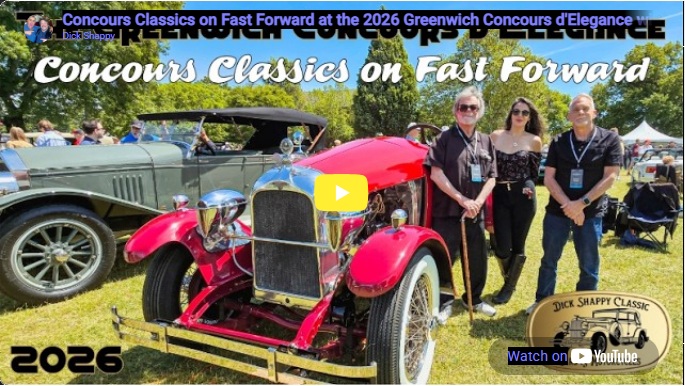 Concours Classics on Fast Forward at the 2026 Greenwich Concours d'Elegance with Dick Shappy Classic Cars & Motorcycles